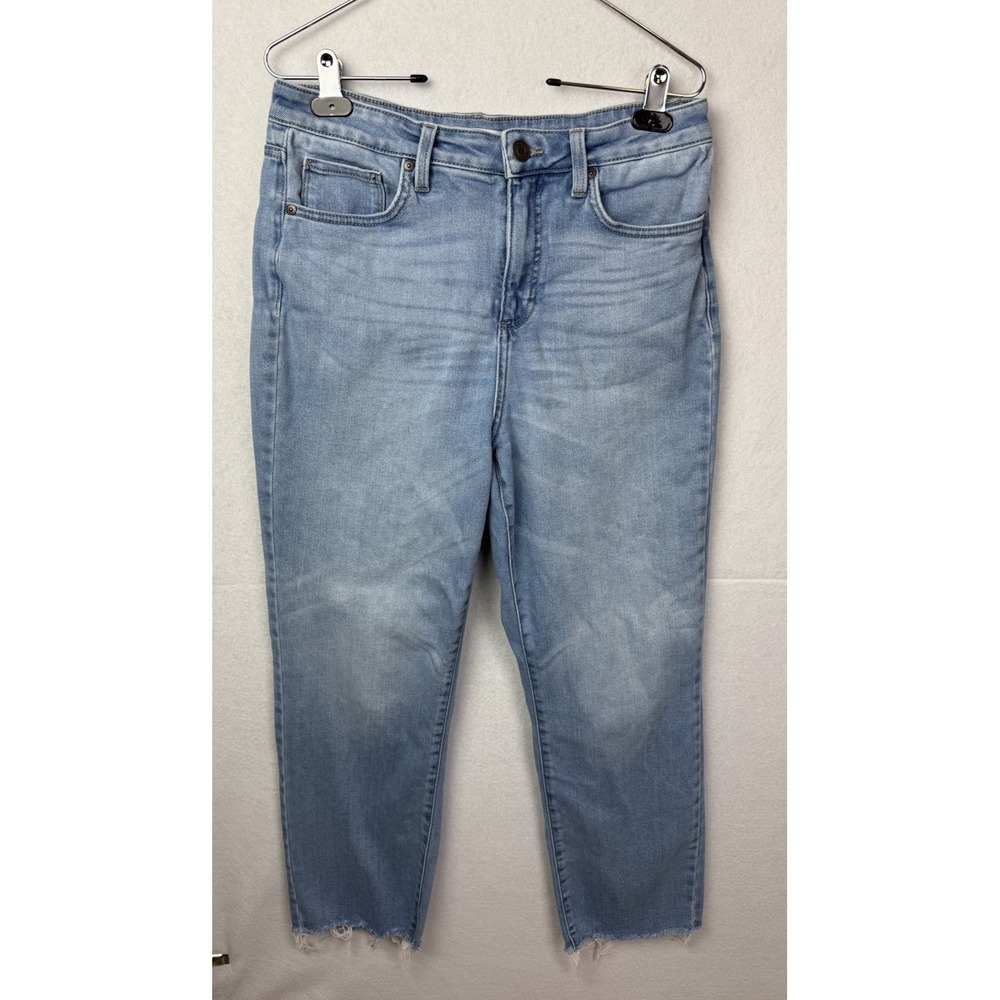 LC Lauren Conrad Womens 10 High Rise Blue Jeans Light Washโ Crop
